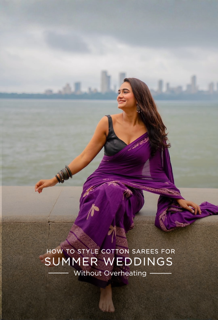 How to Style Cotton Sarees for Summer Weddings Without Overheating