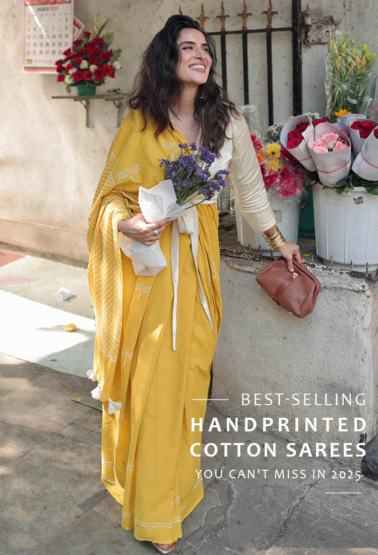 Best-Selling Hand Printed Cotton Sarees You Can't Miss in 2025