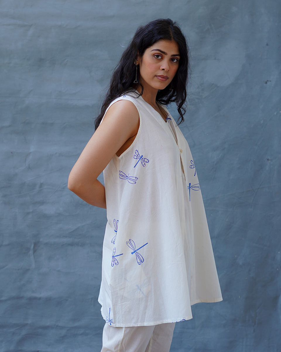 Soha Blockprinted Cotton Top - BGVL