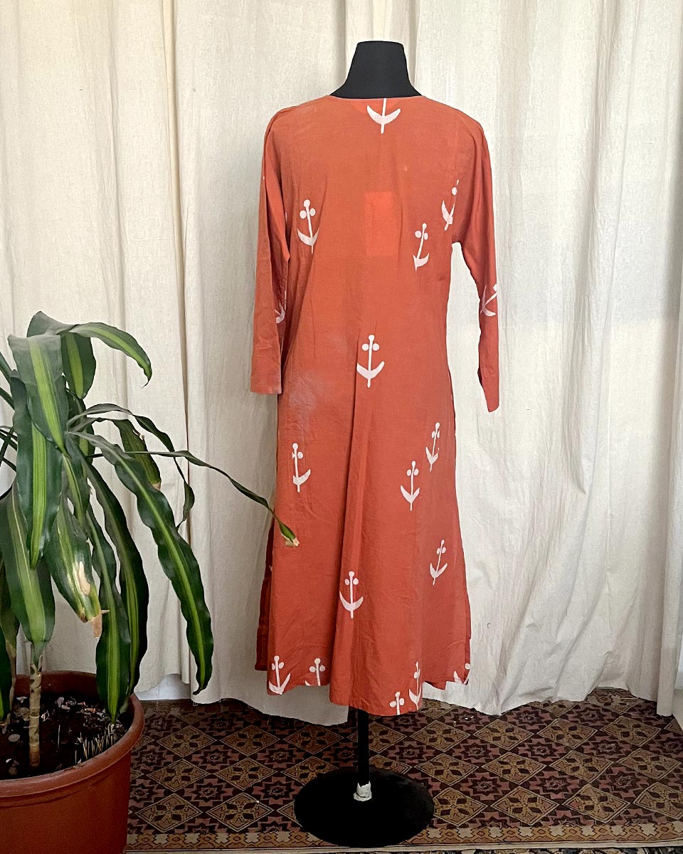 Mridula hand block printed cotton kurti - LD