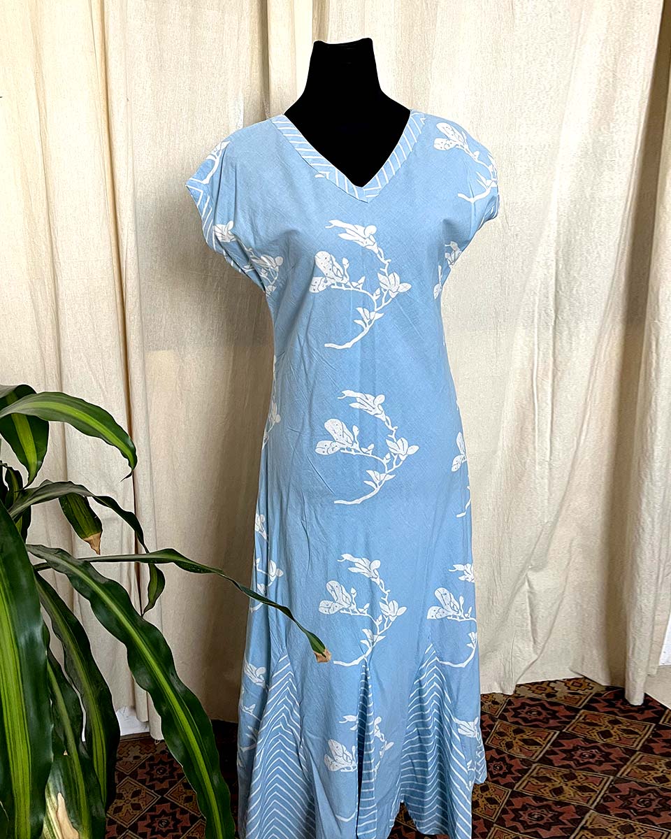 Skyline Petals cotton dress-LD