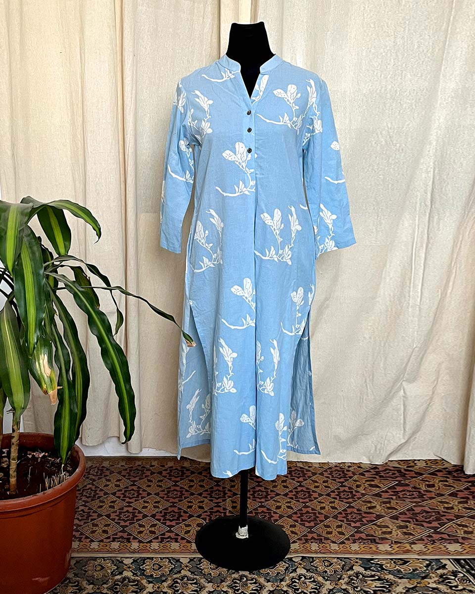 Blue Horizon Cotton kurti -LD