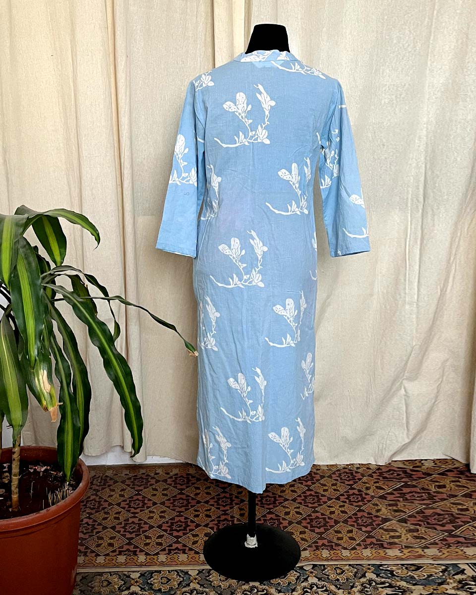 Blue Horizon Cotton kurti -LD