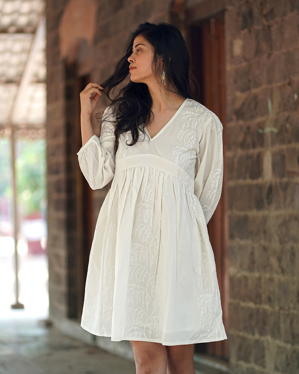 Dress | Dresses | Dress Design | Dresses one piece for women | Summer Dresses |Ivory Dress| Chidiyaa