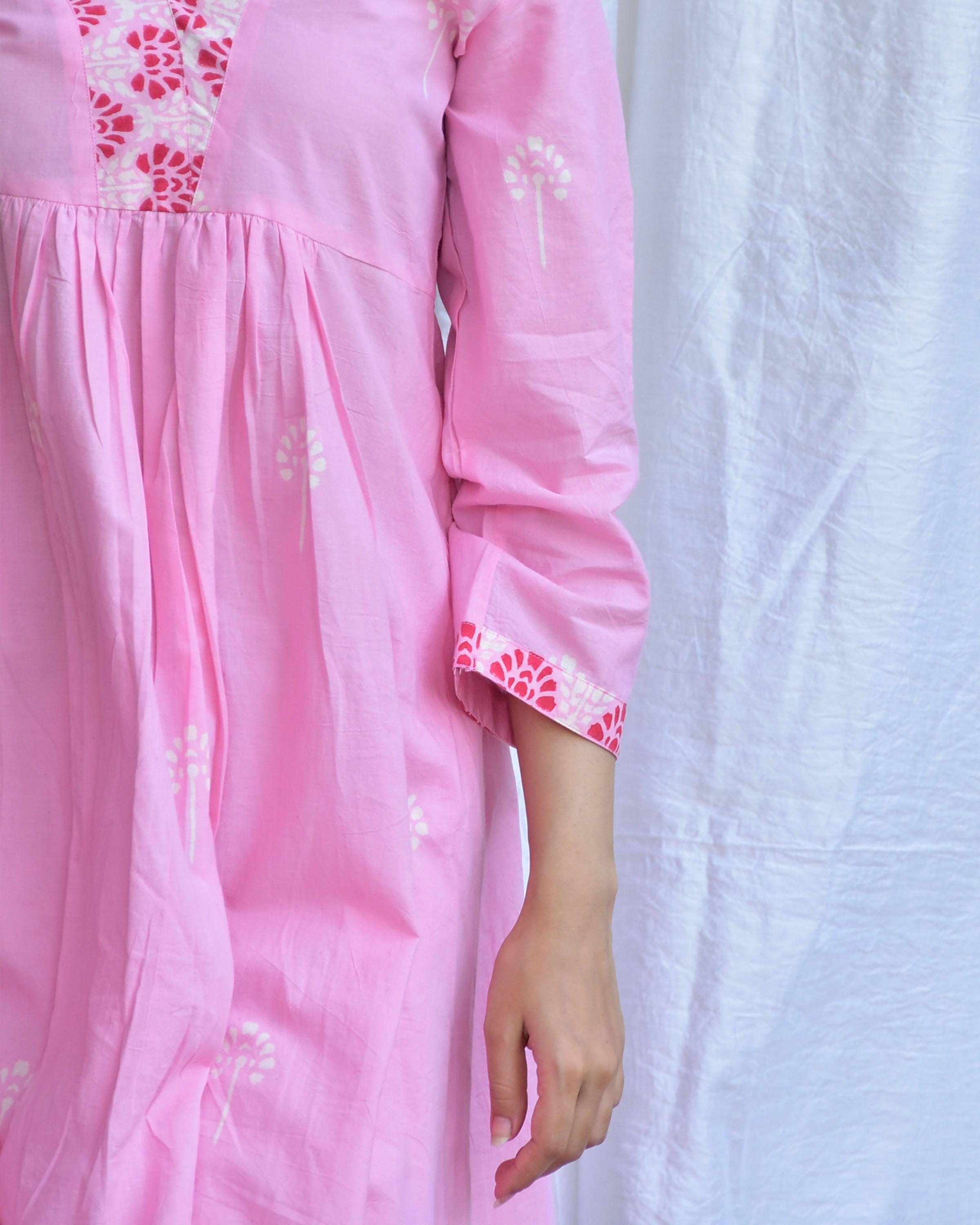 Mausam- E - Bahar Handblockprinted Cotton Kurta Set Of 2-Sor