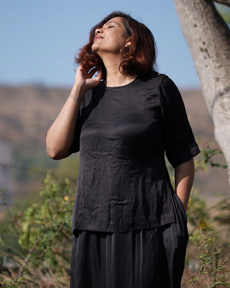 Wander Modal Silk Top