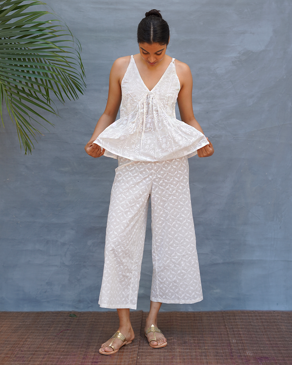 Kiyara Cotton Top - Safed