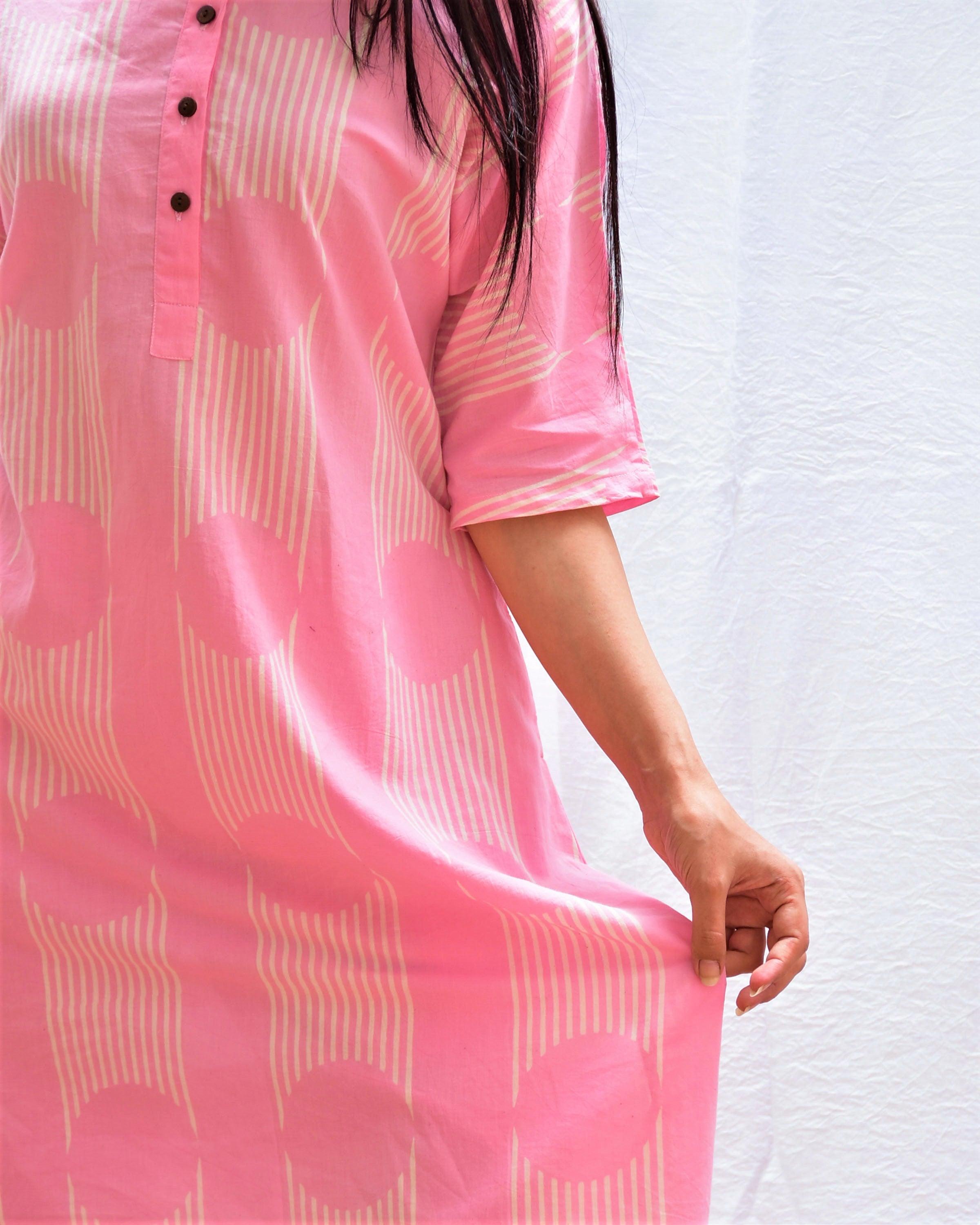 Gulistan Handblockprinted Cotton Kurta Set Of 2-Sor