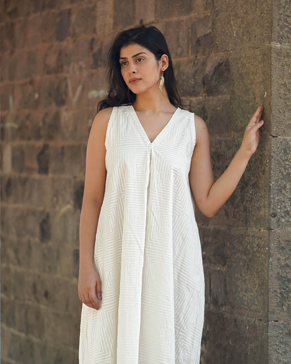 Dresses Designs | White Dress | Dress | Cotton Dress | Chidiyaa