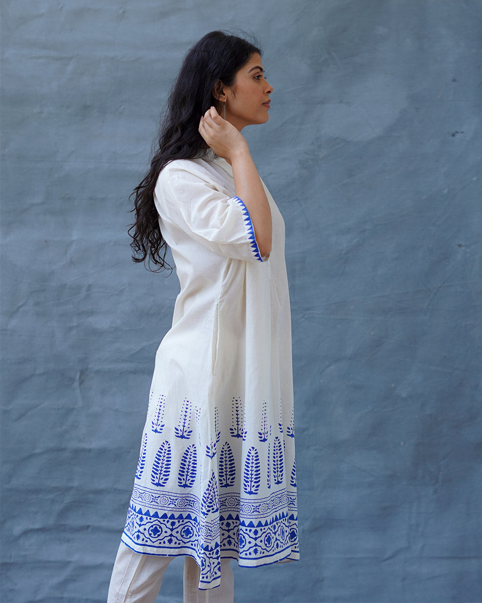 Vasara Blockprinted Cotton Kurta Set - BGVL