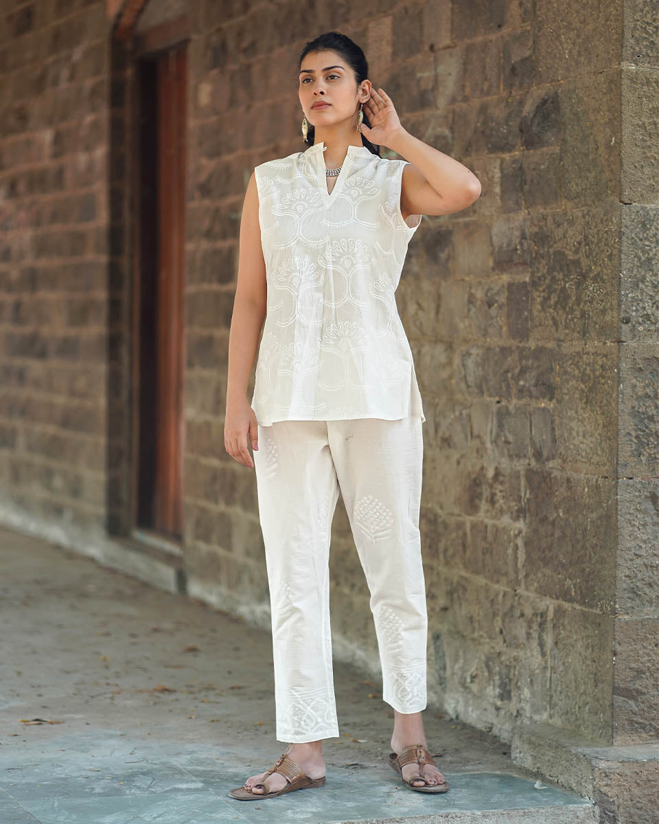 Tops for women | White top | Cotton top | Summer fashion | Chidiyaa