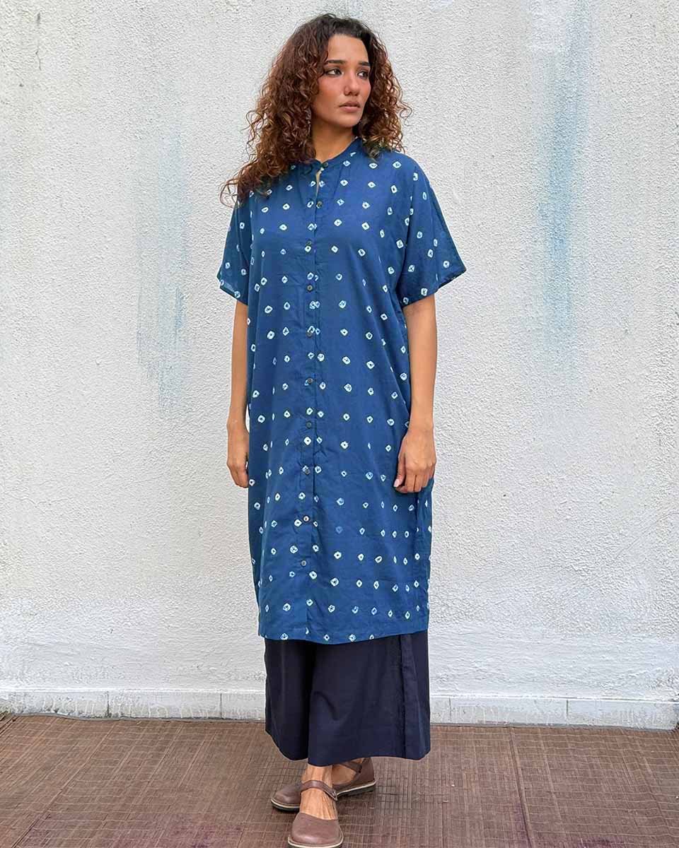 Breezy Belle Bandhej Cotton Kurti
