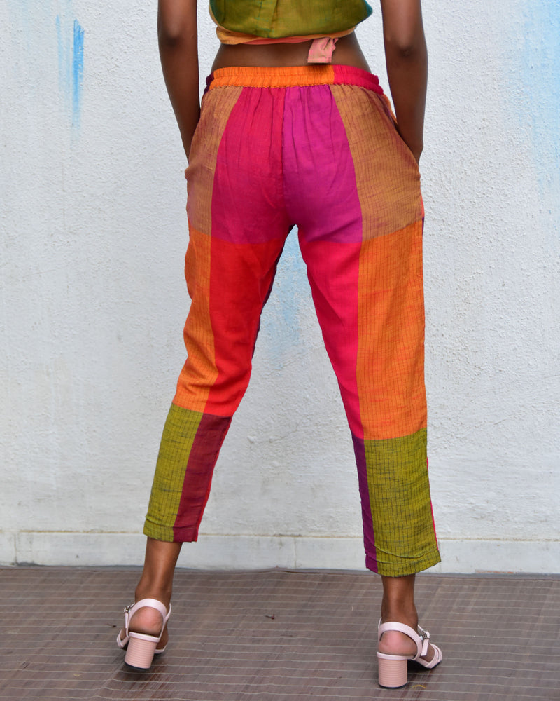 Summer Spectrum Handwoven Cotton Pant - Rc