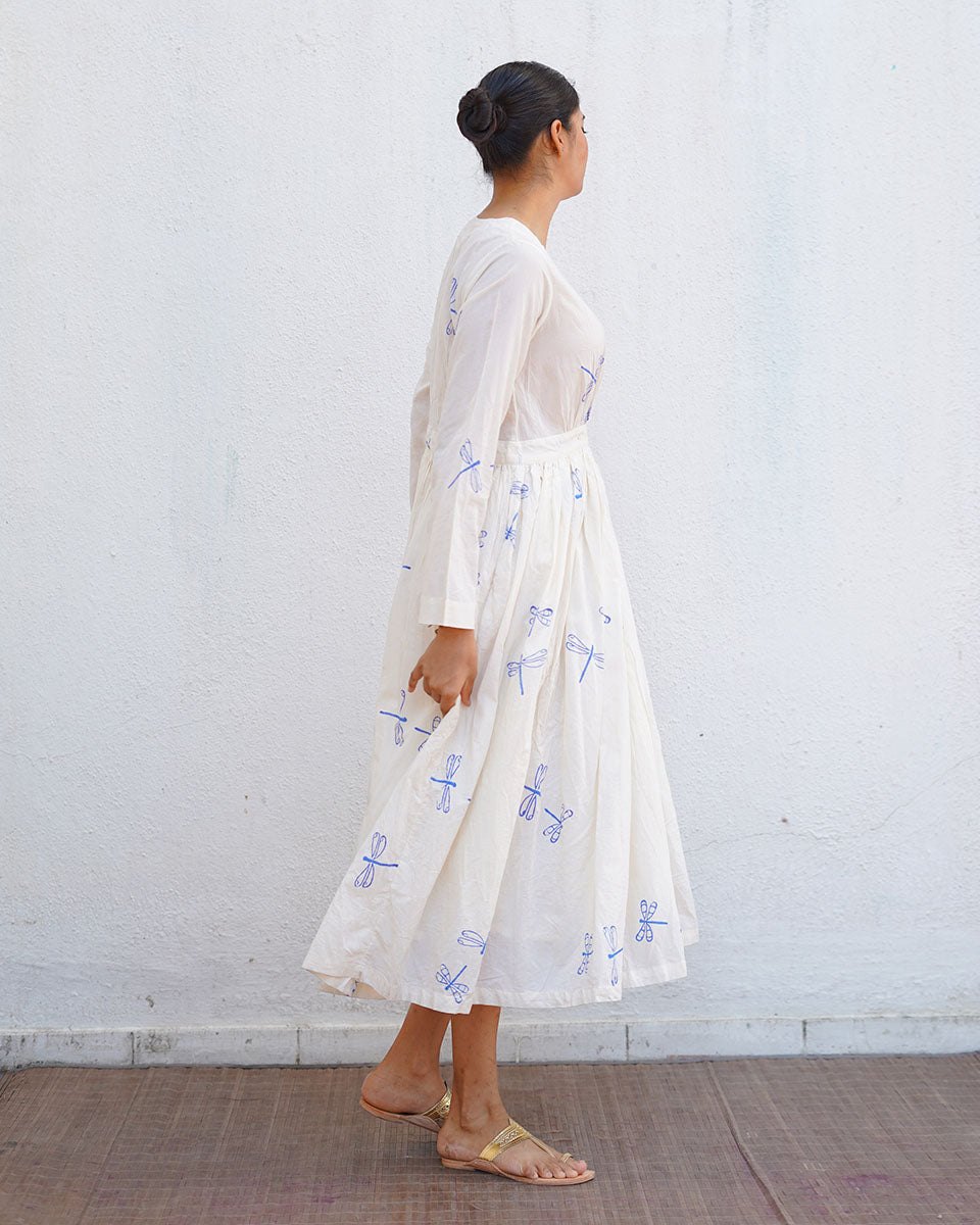 Soleil Blockprinted Cotton Dress - BGVL