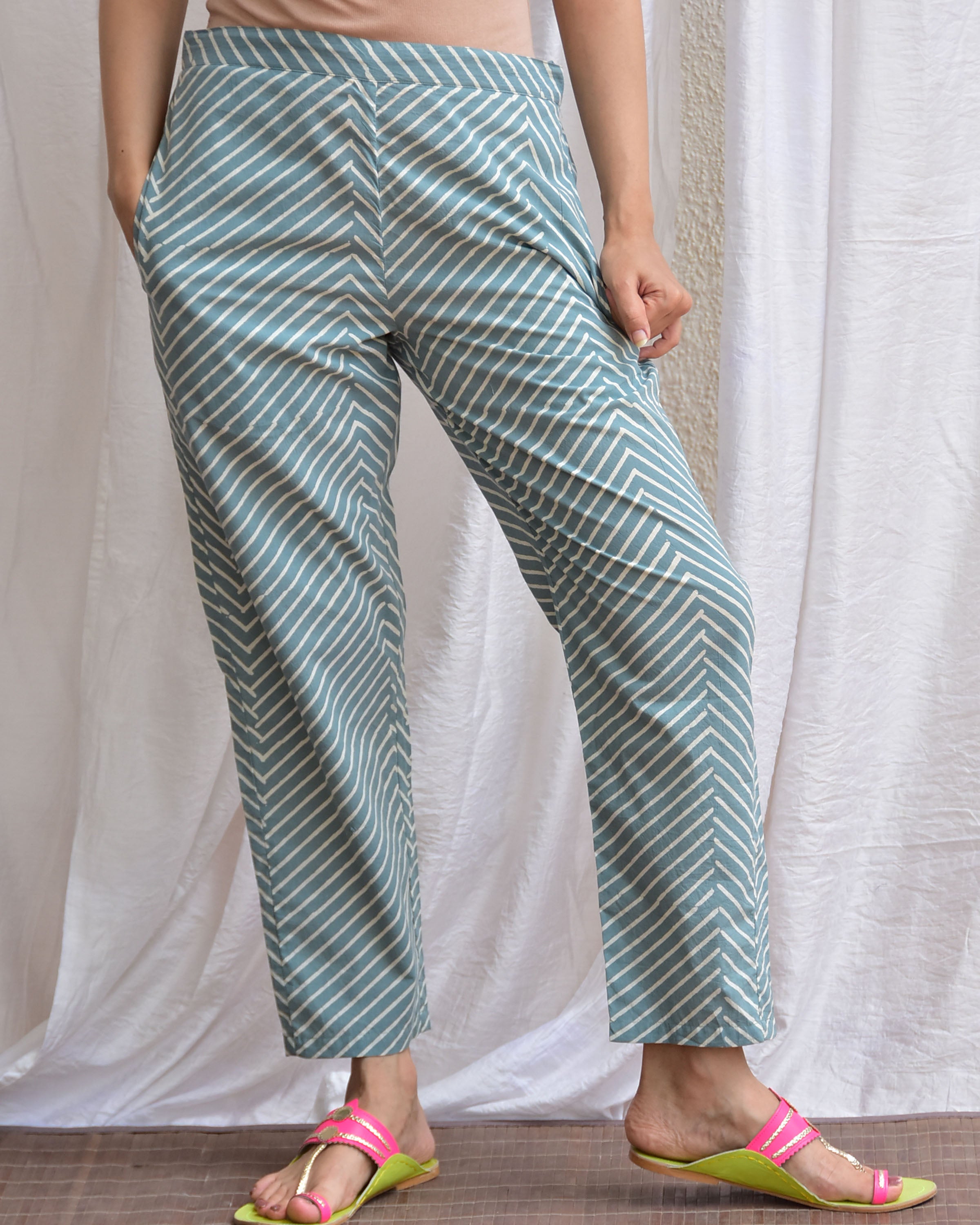 Taalab Handblockprinted Cotton Kurta Set Of 2-Sor