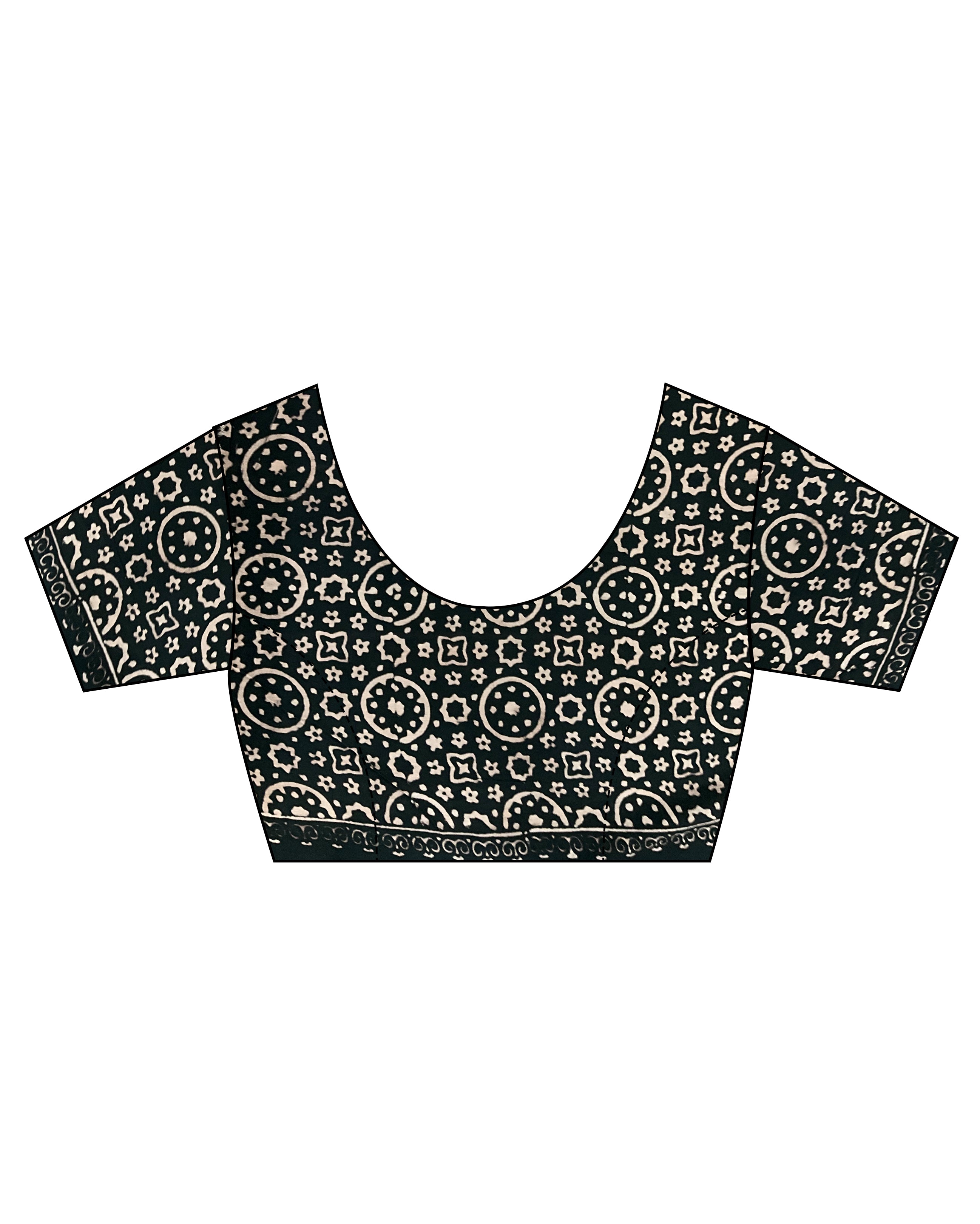 Blouse Back Design | Black Cotton Blouse| Chidiyaa