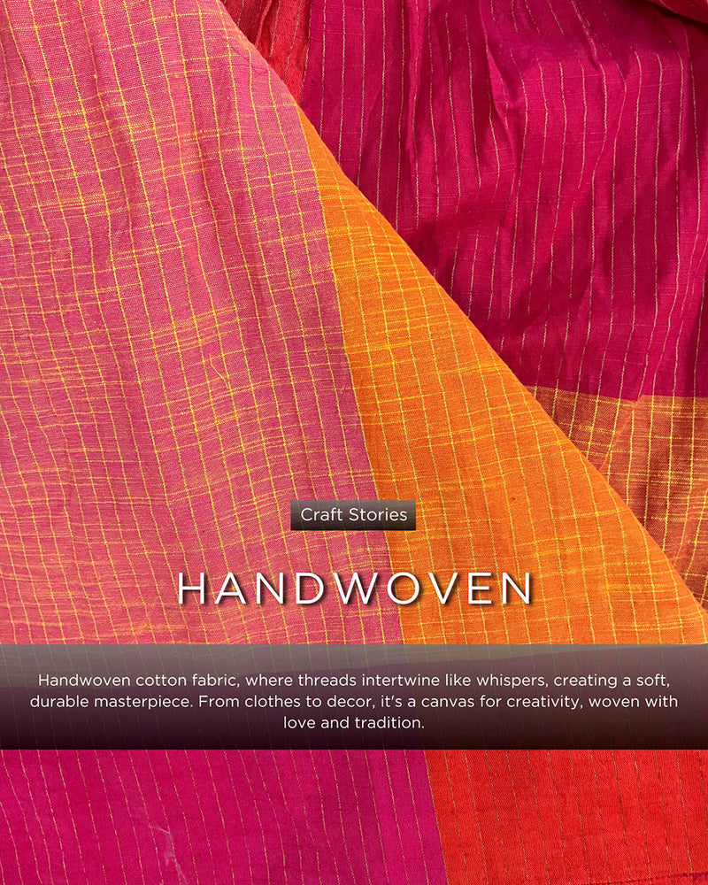 Sash Handwoven Cotton Dress - RC
