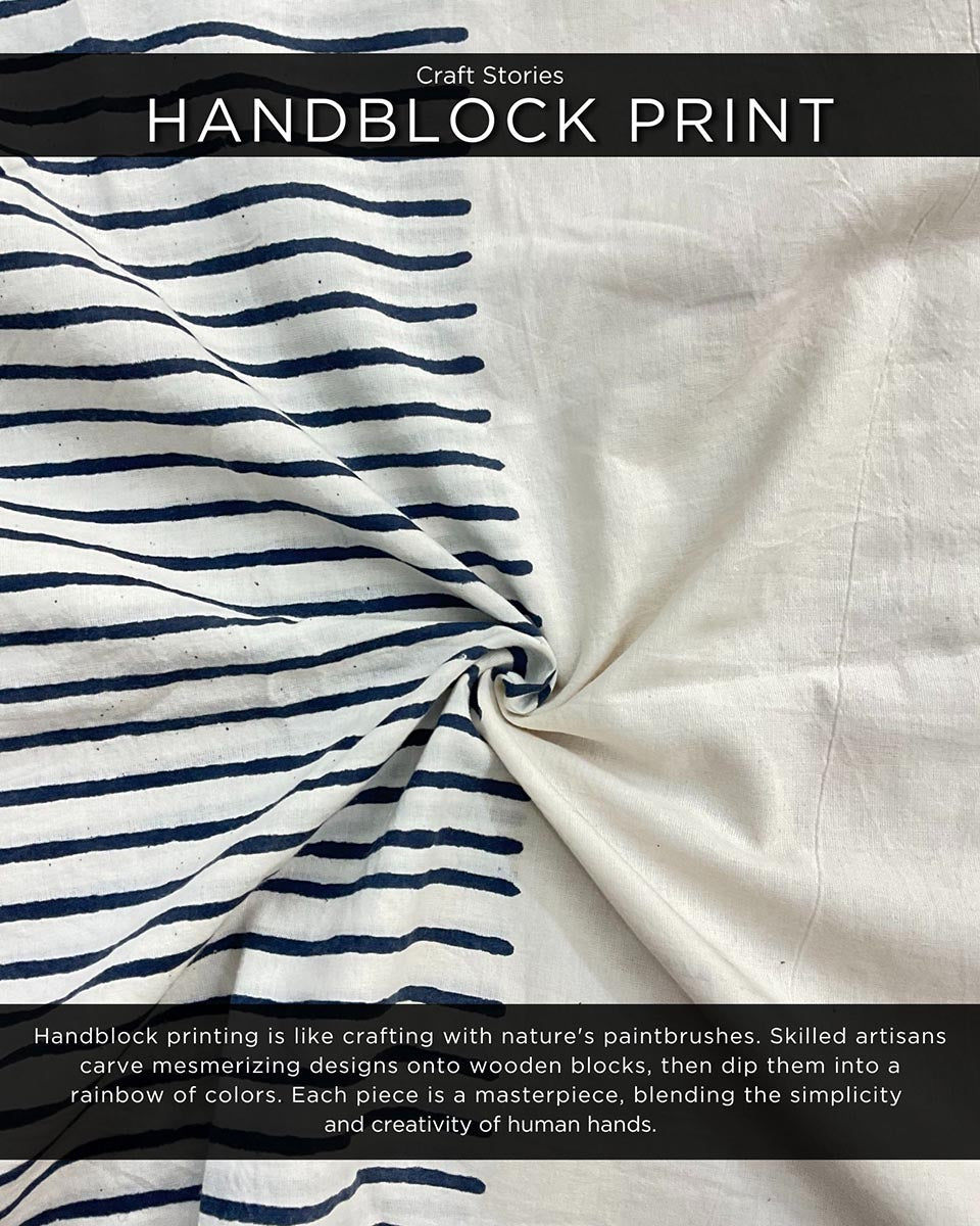Moonbeam Handblockprinted Cotton Top - Vnmn