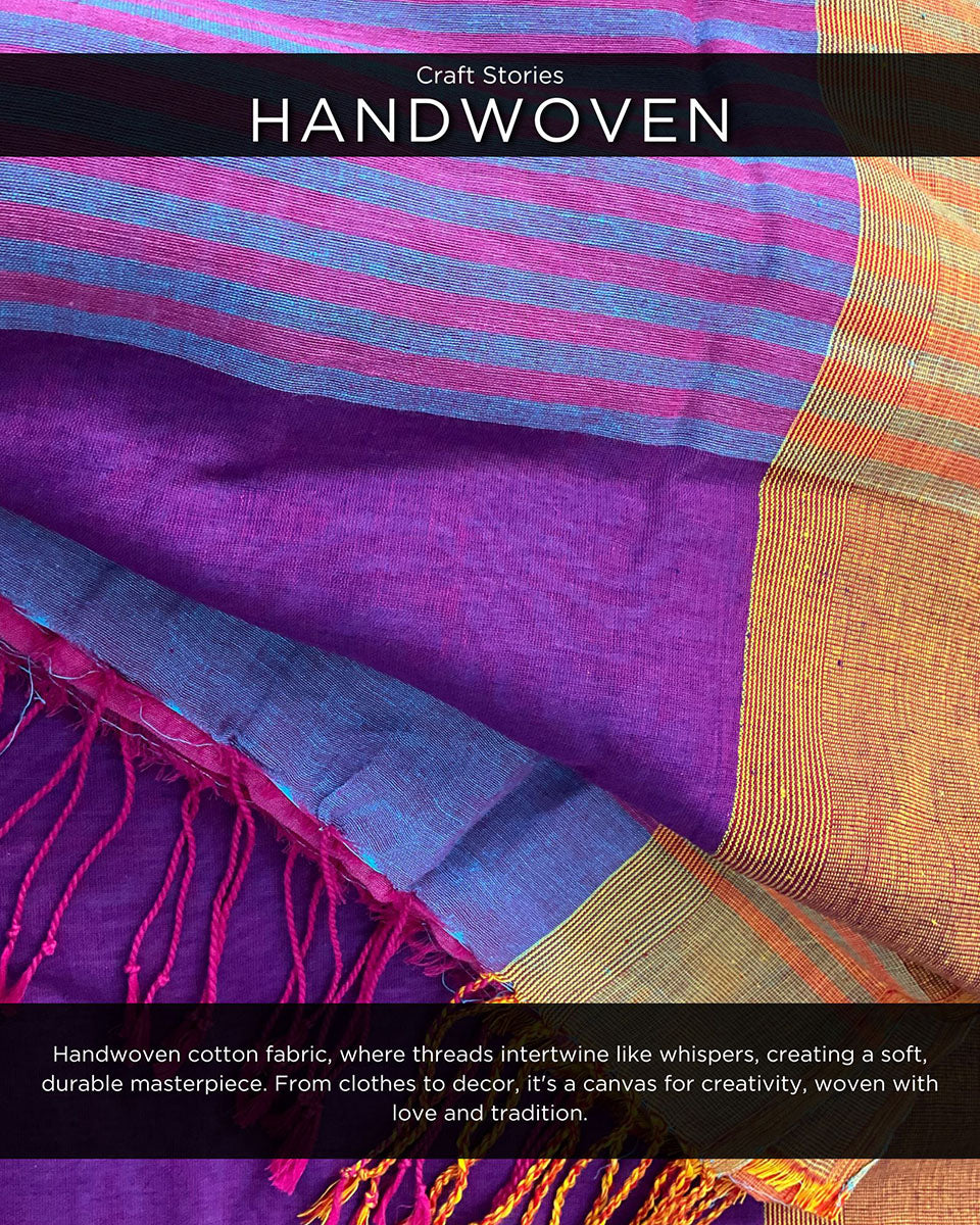 Maya Handwoven Cotton Saree - LIDD