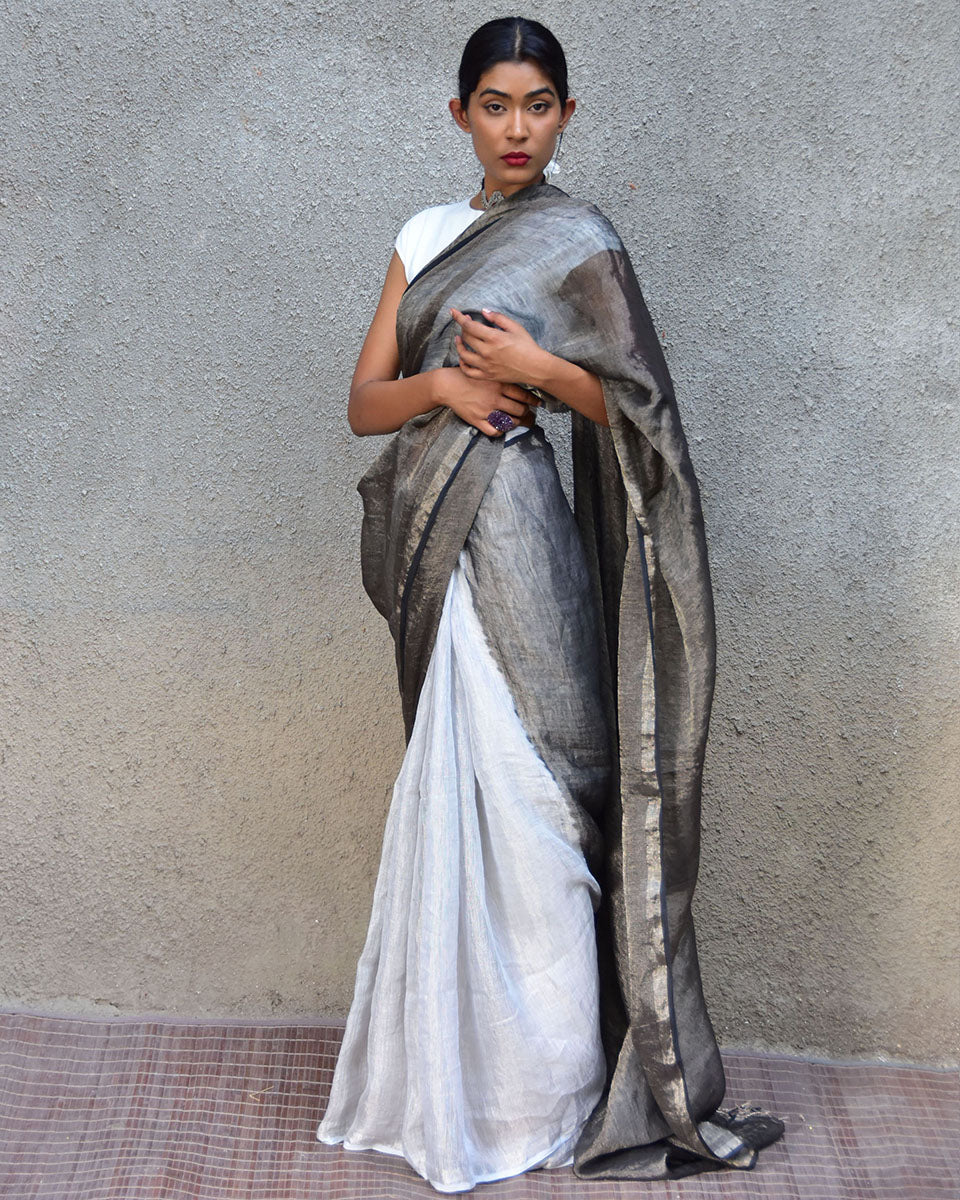 linen saree