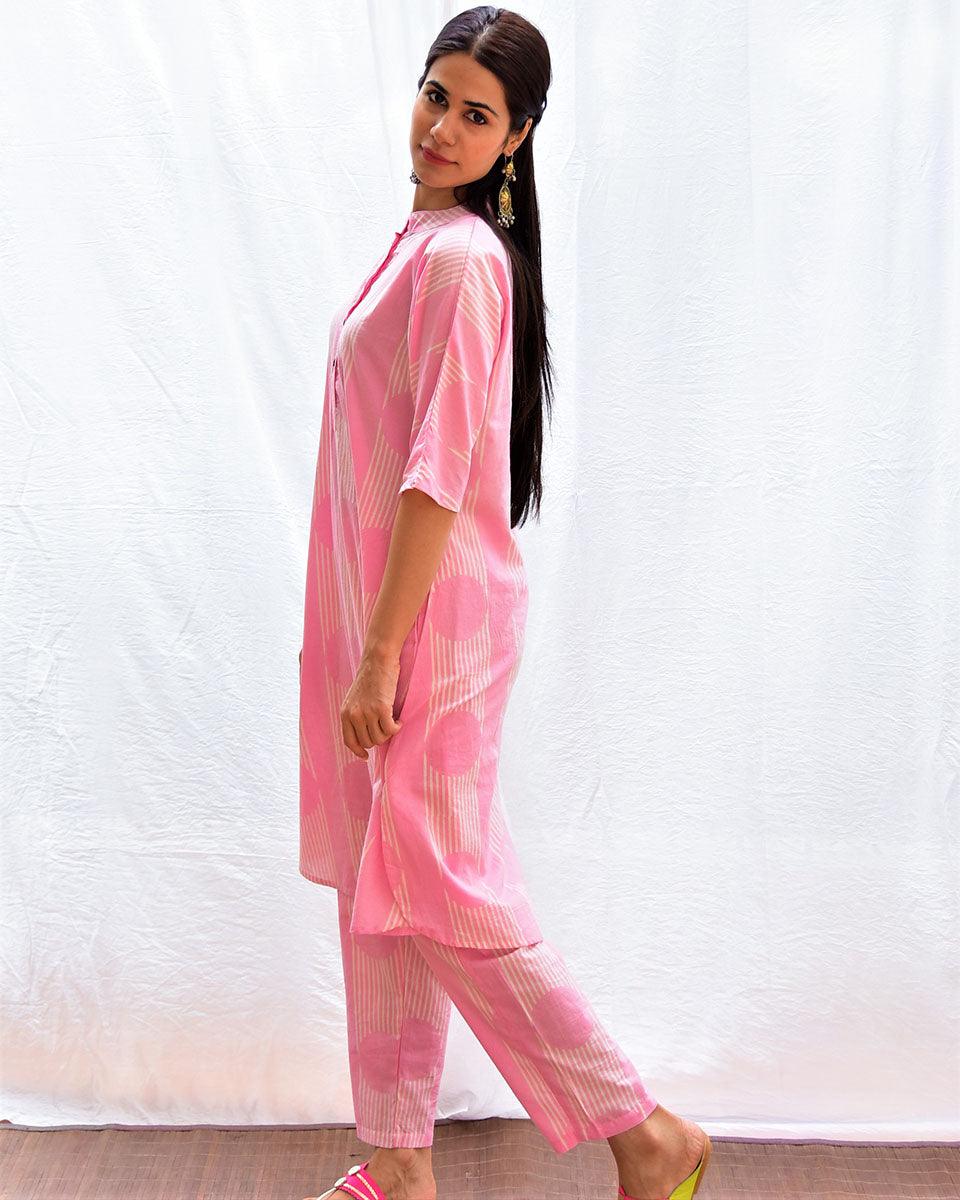 Gulistan Handblockprinted Cotton Kurta Set Of 2-Sor