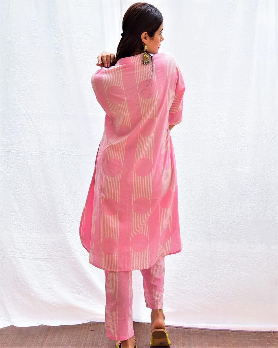 Gulistan Handblockprinted Cotton Kurta Set Of 2-Sor