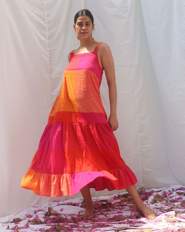 Sash Handwoven Cotton Dress - RC