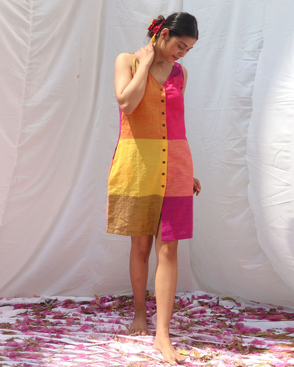 Iris Handwoven Cotton Dress - RC