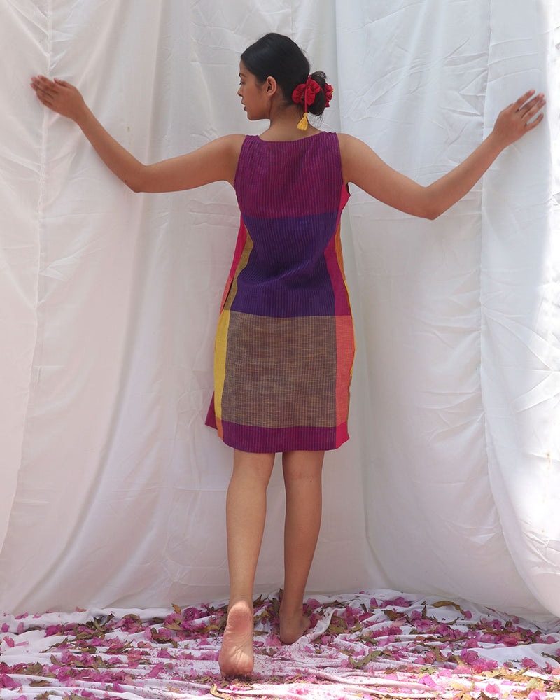 Iris Handwoven Cotton Dress - RC