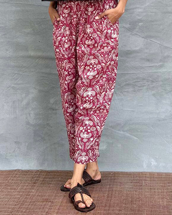 Cedar Skies Blockprinted Cotton Pant