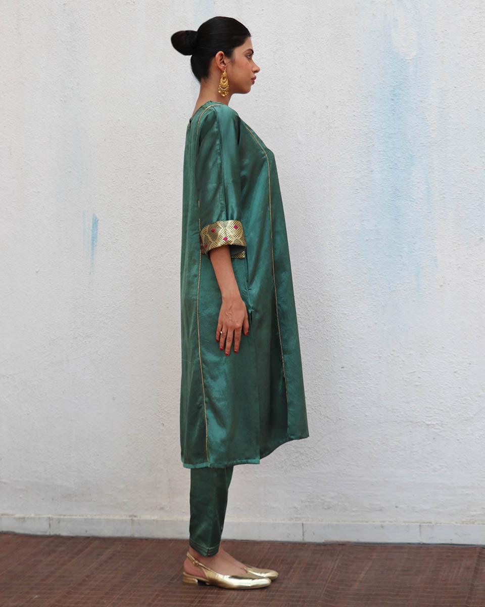 Junoon Mashru Silk Kurti & Bottom SET OF 2 - Sufiyana