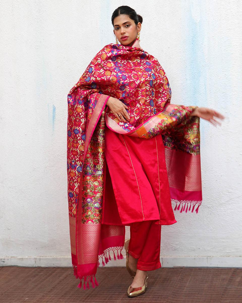 Ulfat Mashru Silk Kurti & Bottom SET OF 2 - Sufiyana