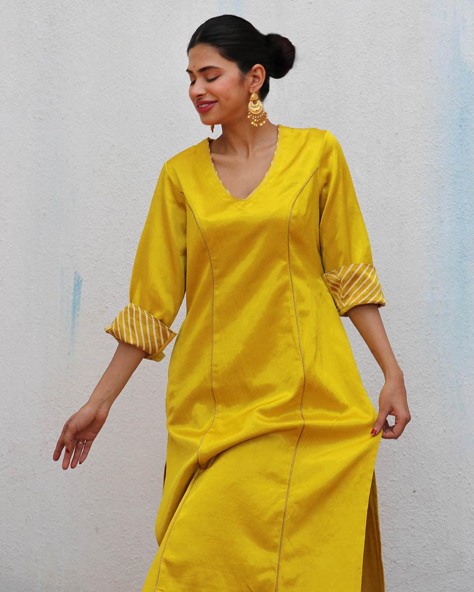 Aaboli Grace Mashru Silk Kurta - LD