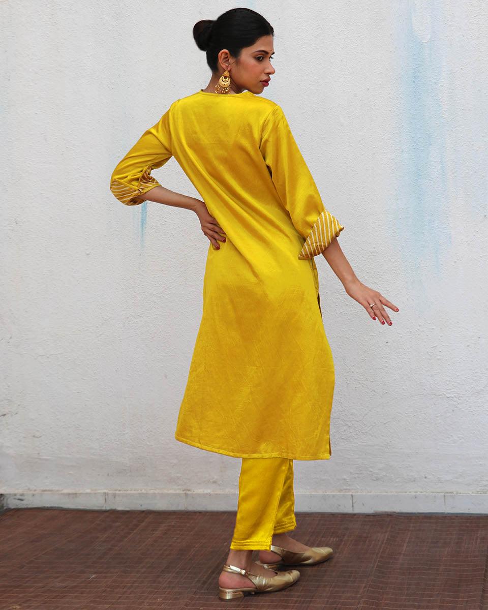 Aaboli Grace Mashru Silk Kurta - LD