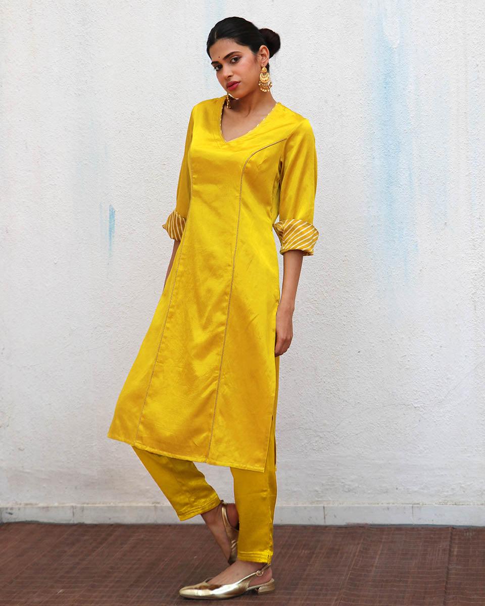 Aaboli Grace Mashru Silk Kurta - LD