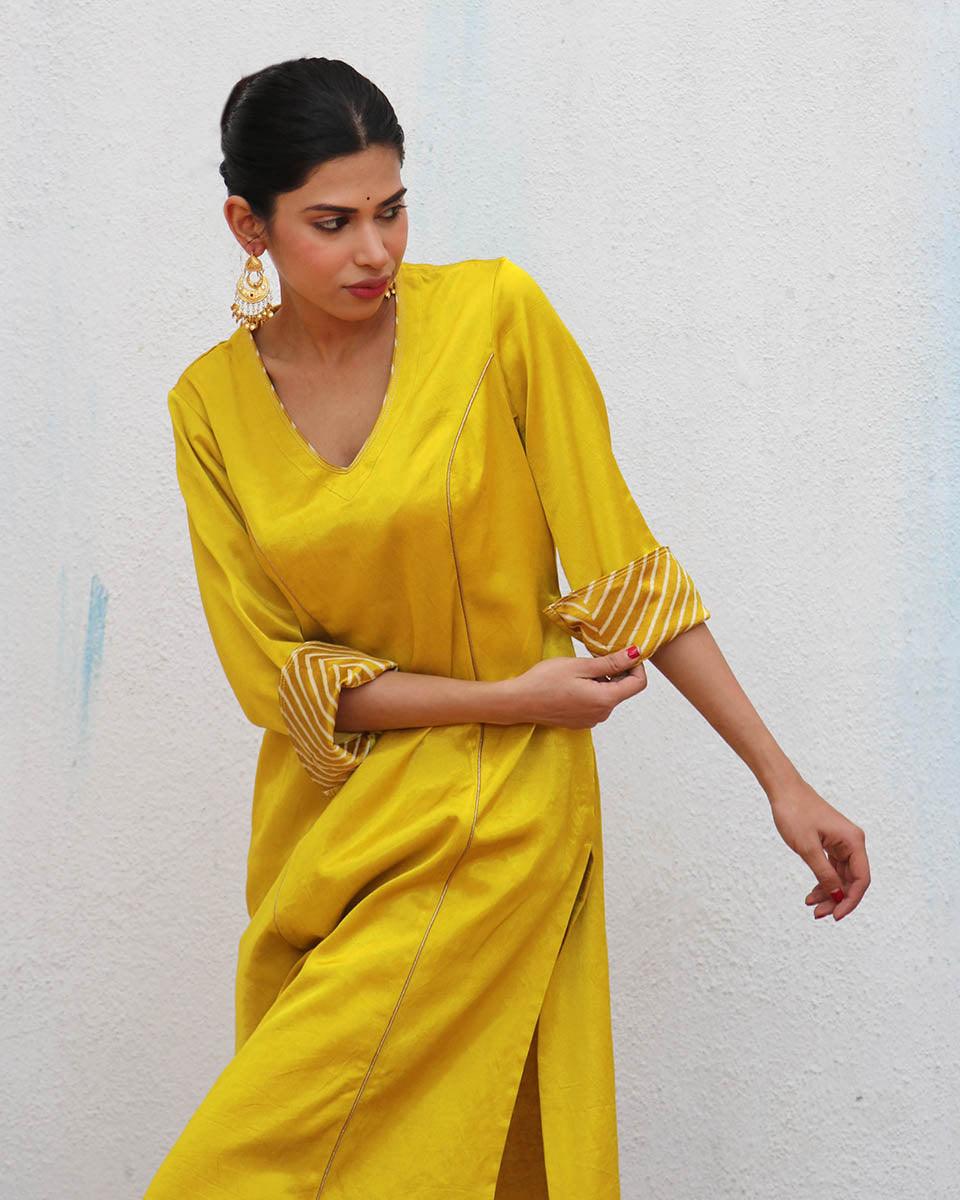 Aaboli Grace Mashru Silk Kurta - LD