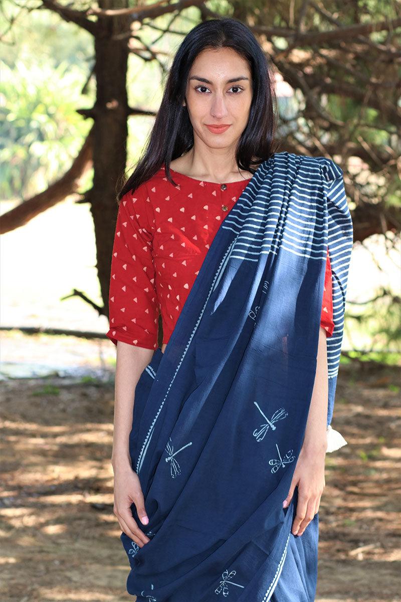 Cotton sarees | Saree for farewell | Chidiyaa