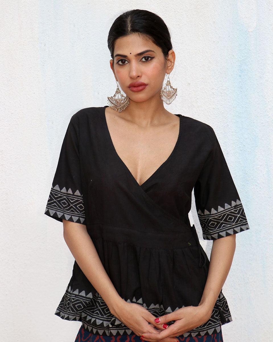 Dira Blockprinted Cotton Top - NOMAD
