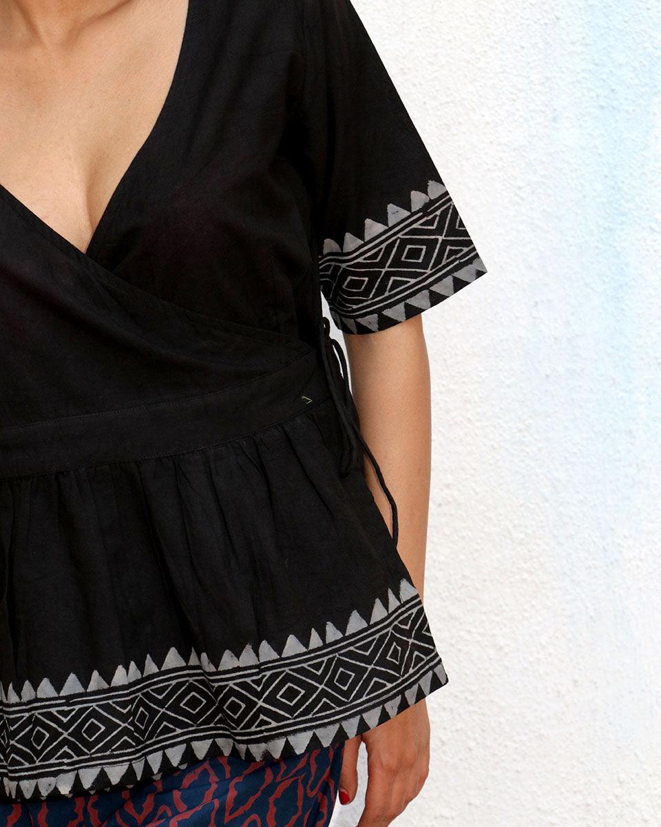 Dira Blockprinted Cotton Top - NOMAD