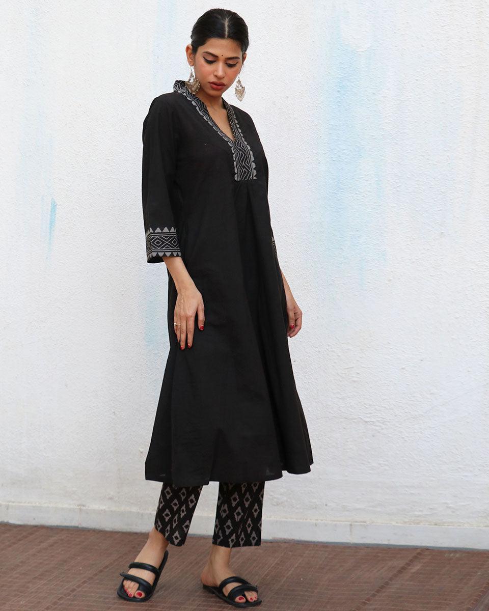 Annalise Blockprinted Cotton Kurta Set - NOMAD