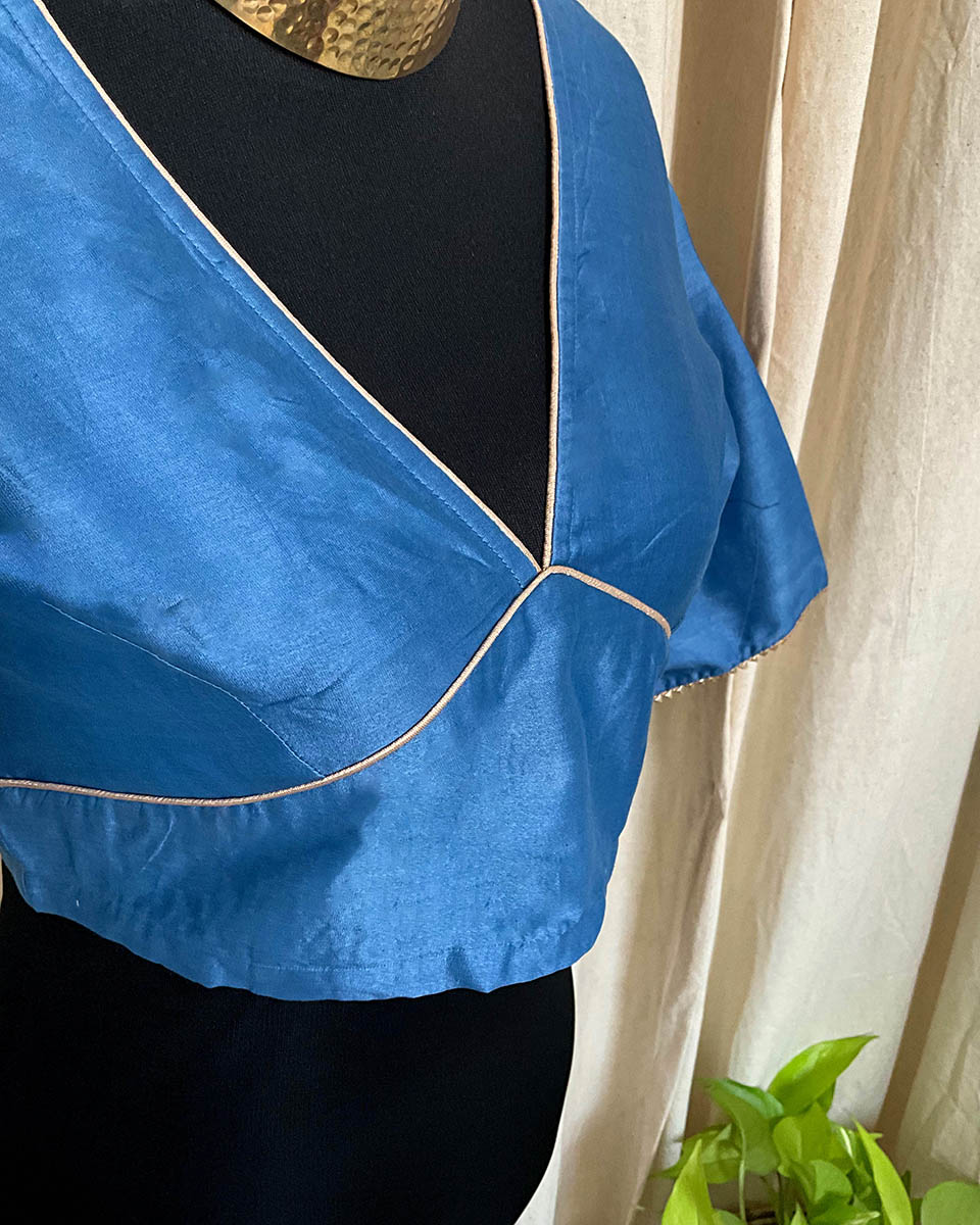 Blue Cotton Blouse - Love Despite