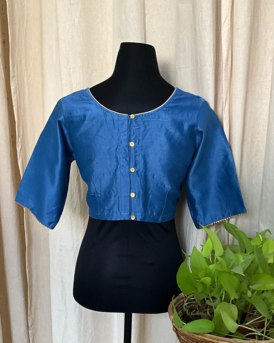 Blue Cotton Blouse - Love Despite