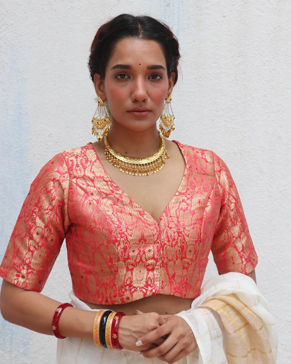 Buy Tarini Brocade Blouse Blouse pattern Blouse designs