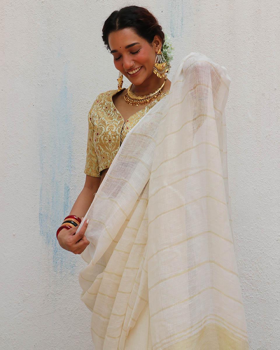 saree blouse | saree half saree | linen sarees online