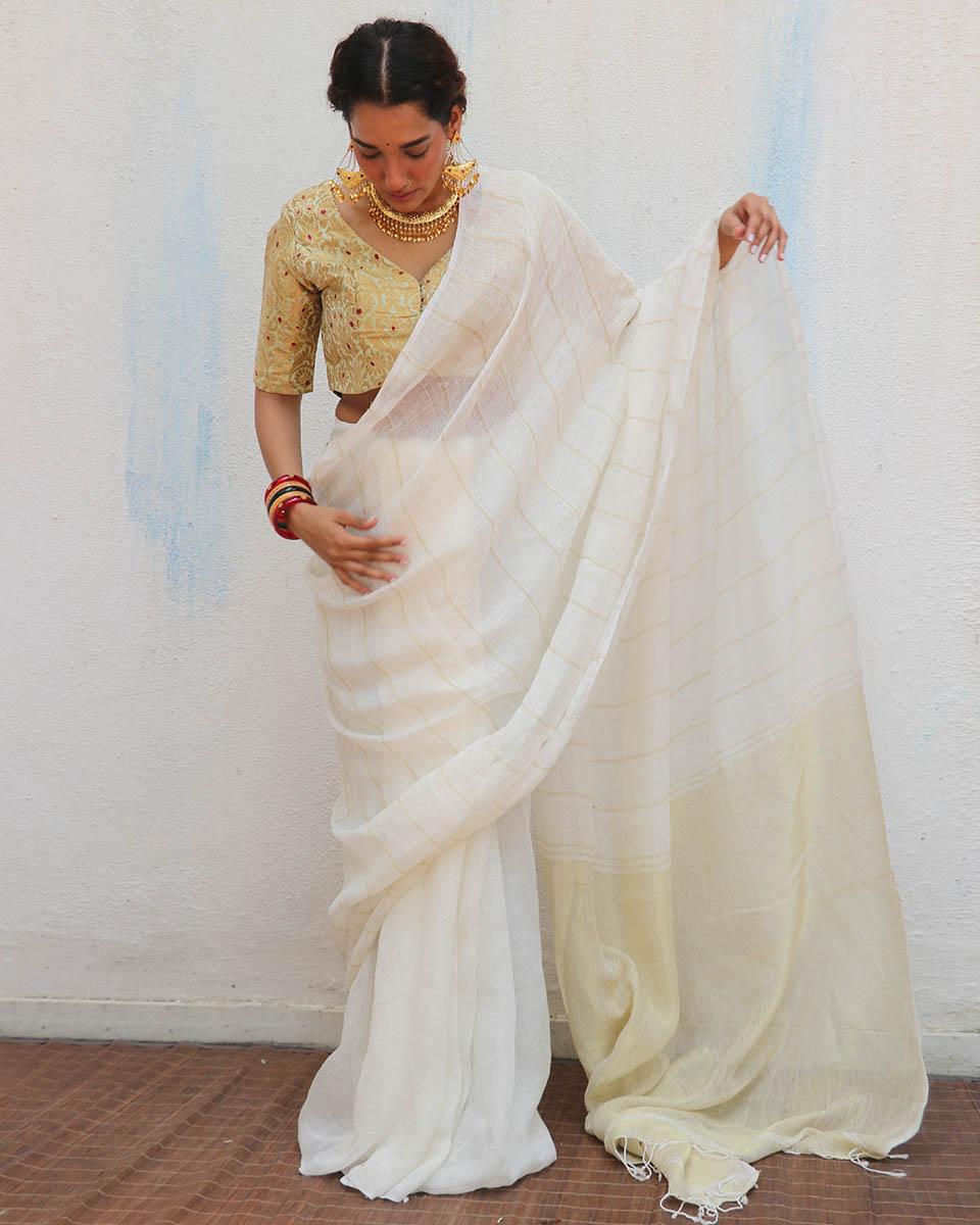 saree for women | saree blouse | linen sarees India