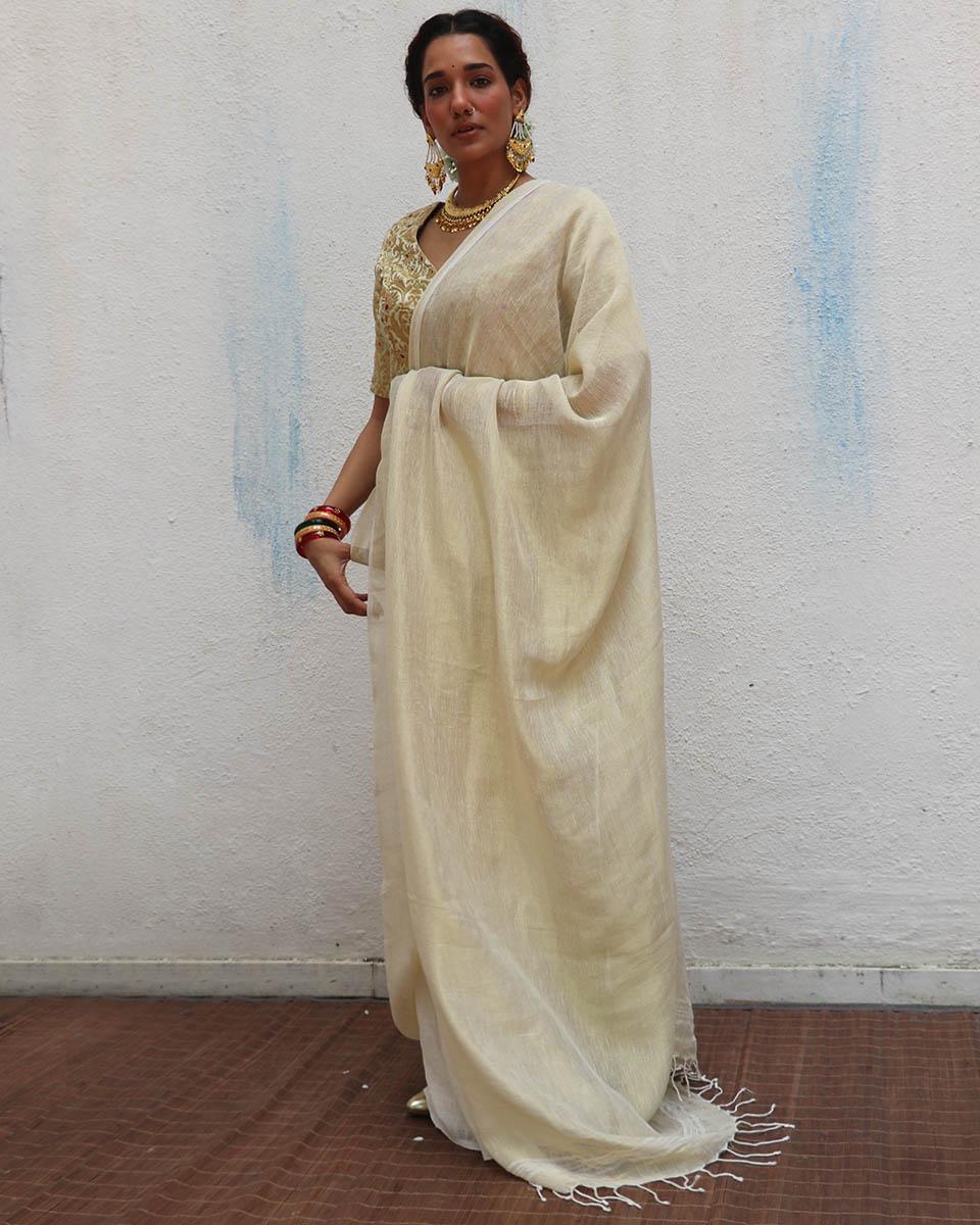 linen saree | saree | saree style