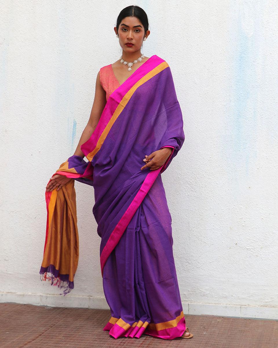 Lia Handwoven Cotton Saree