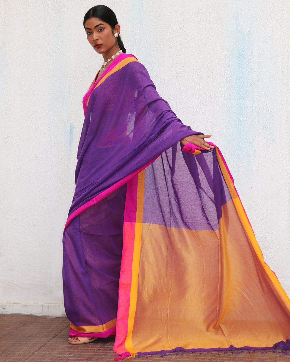 Lia Handwoven Cotton Saree