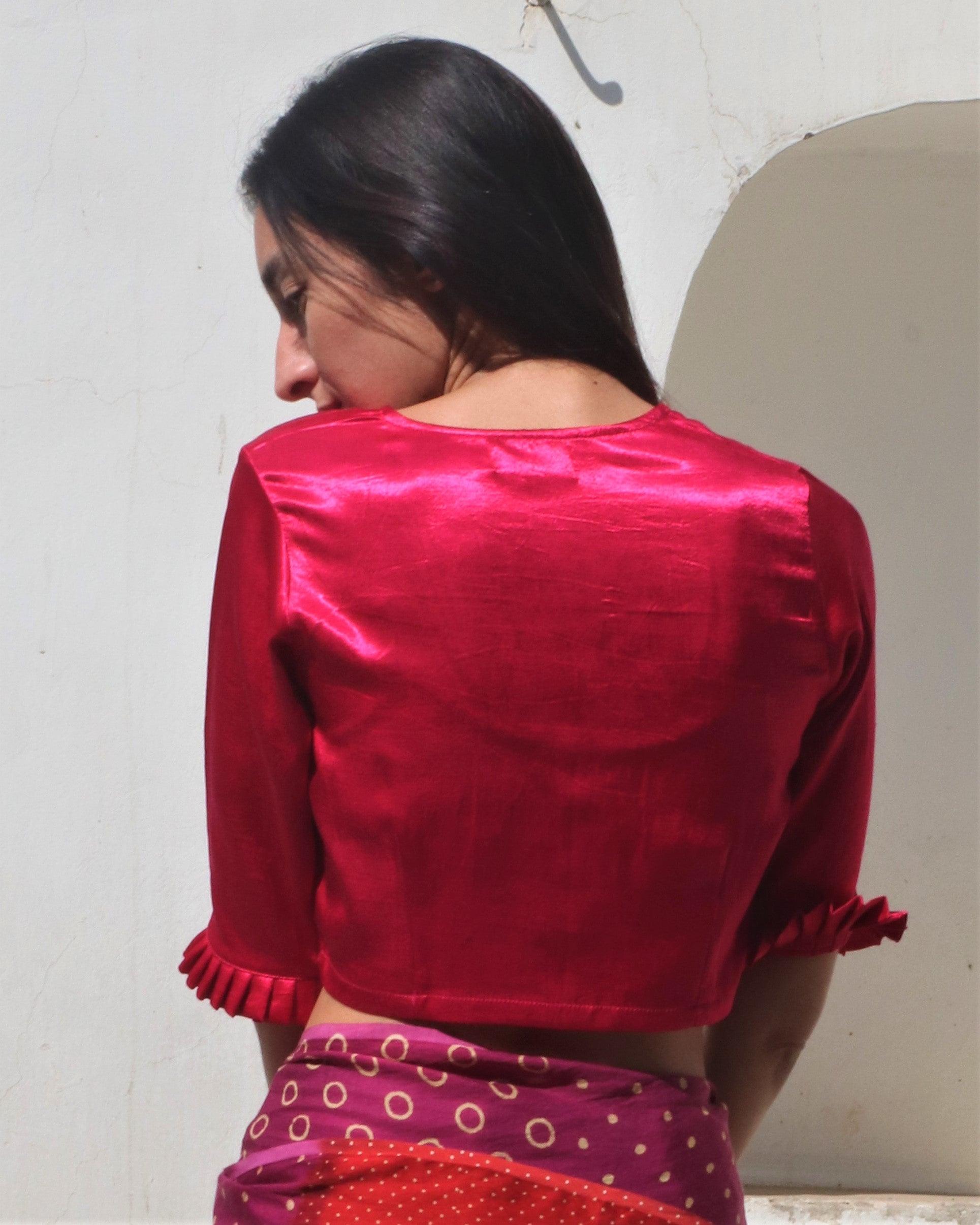 Blouse | Blouses | Silk blouse | Mashru Silk | Chidiyaa