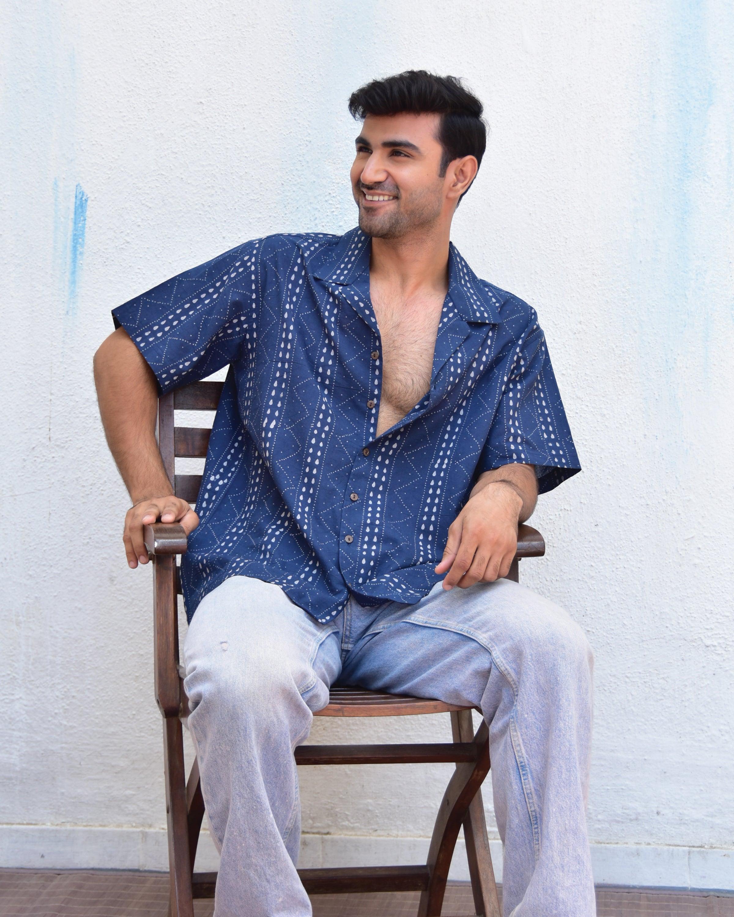 Earthy Euphoria Handblockprinted Pure Cotton Shirt